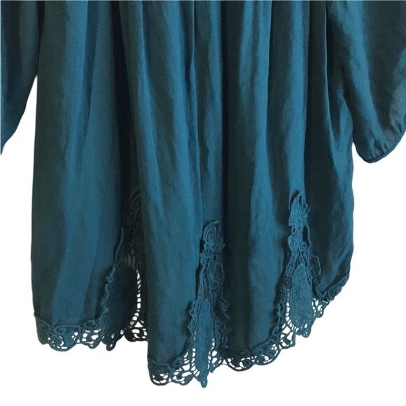 Xhilaration Teal On/Off Shoulder Blouse. Size X-Large. - Picture 5 of 11